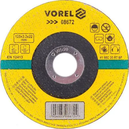 DISC TAIAT PIATRA 125X3,2X22 MM 08672