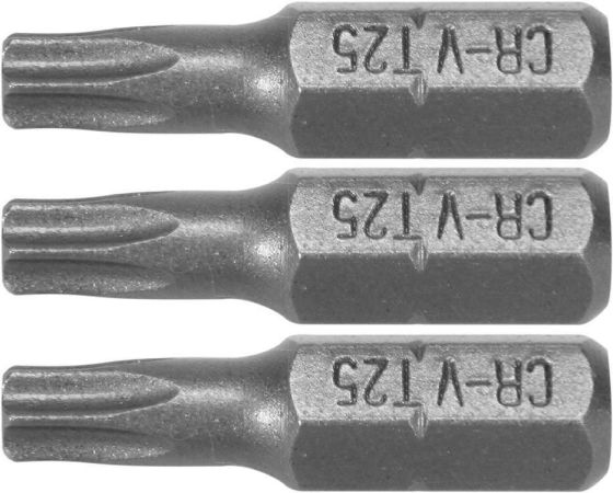 SET 3 BITI TORX 1/4 T20X25MM 65495