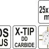 Burghiu sds+ varf x, 25x1000mm YT-41974 - imagine 5