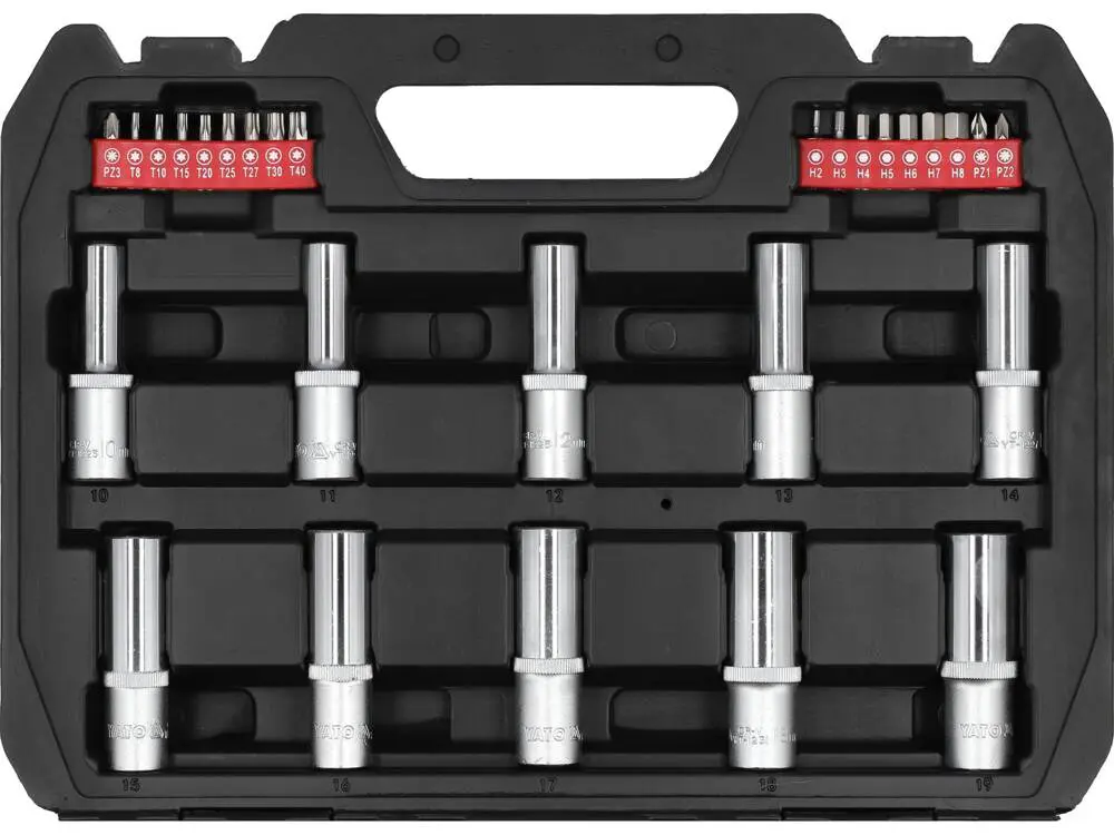 Trusa Tubulare si Biti 60 Buc 1/2" ,YT-12660