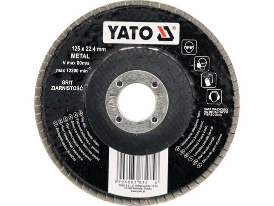 Disc slefuit 125mm P80 ,YT-83274