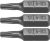 Set 3 biti torx 1/4 t15x25mm 65493