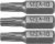 Set 3 biti torx 1/4 t20x25mm 65495